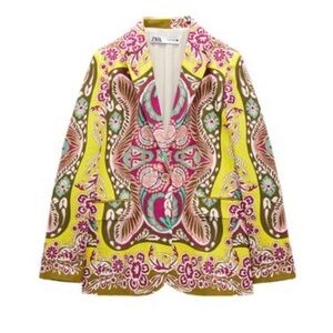 Zara Women's Multicolor Patterned Jacket
